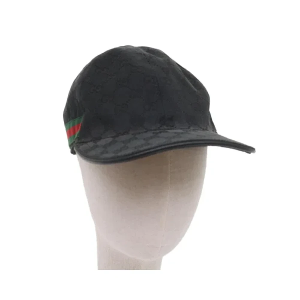 Gucci Vintage Pre-owned Canvas hattar-och-kepsar Black, Dam