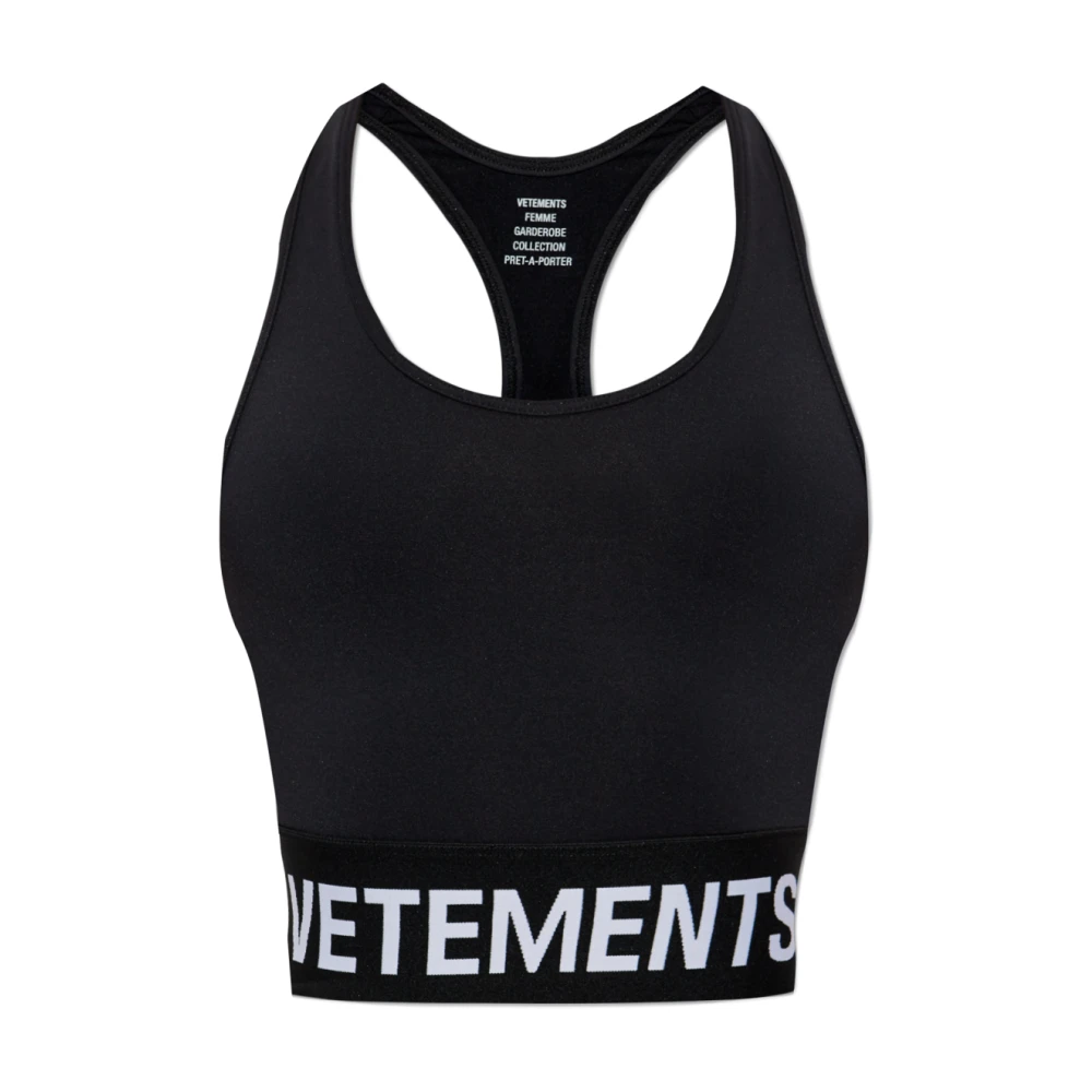 Vetements Sports Top Black Dames