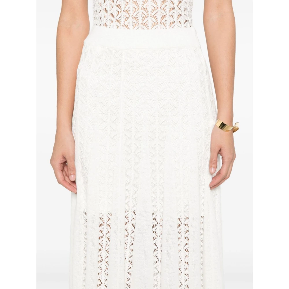 Zimmermann Witte Geribbelde Zoom Rok White Dames