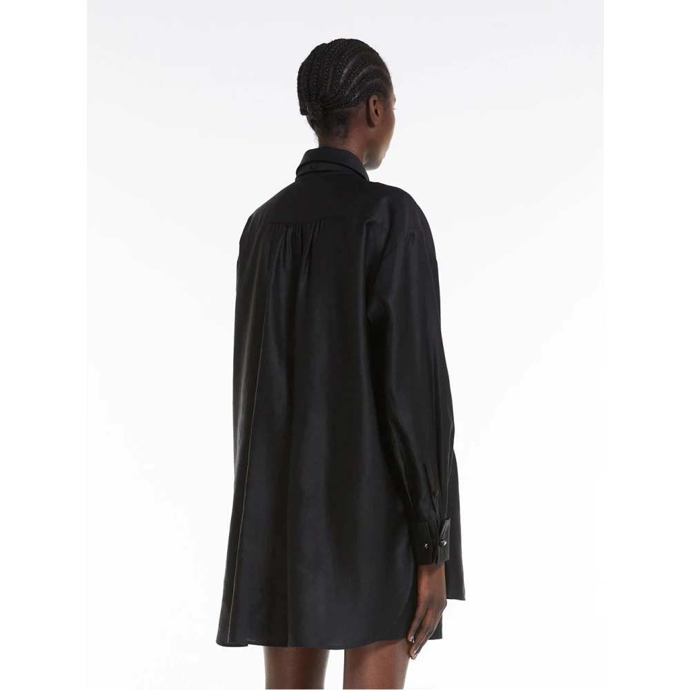 Max Mara Zwarte Marea Stijlvolle Jurk Black Dames