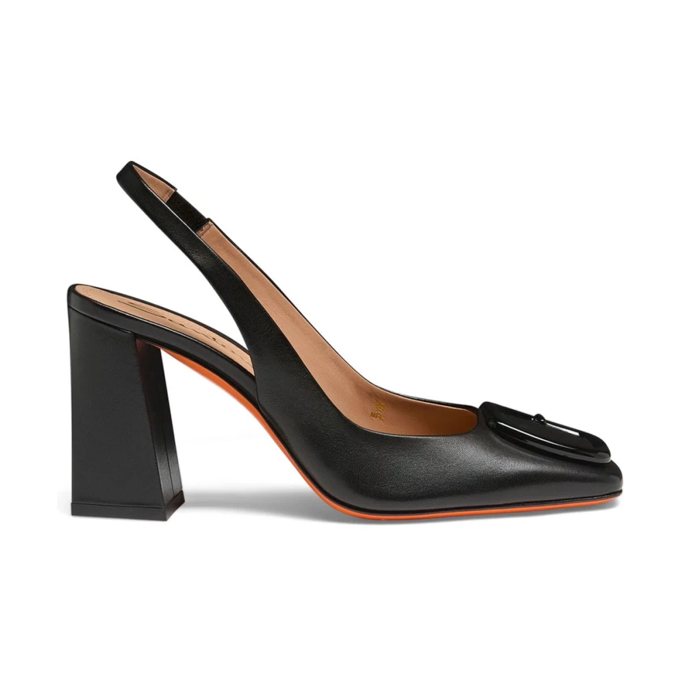 Santoni Vrouw Zwart Elegante Slingback Pumps