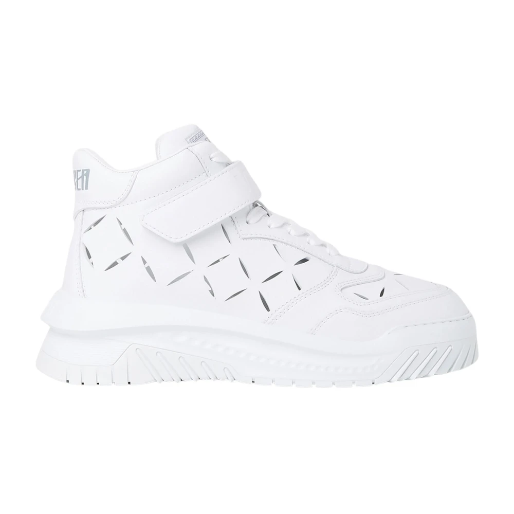 Versace Perforated Sneakers Heren Schoenen Wit