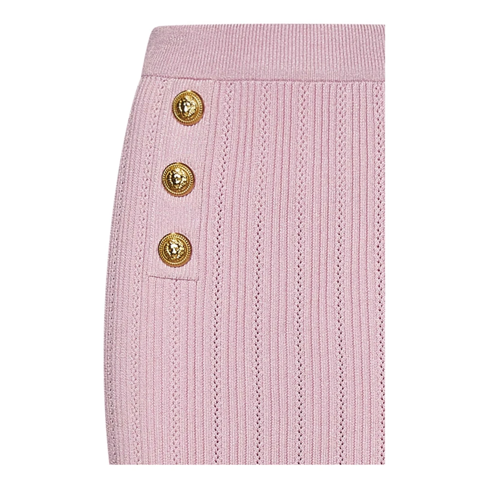 Balmain Midi Skirts Pink Dames