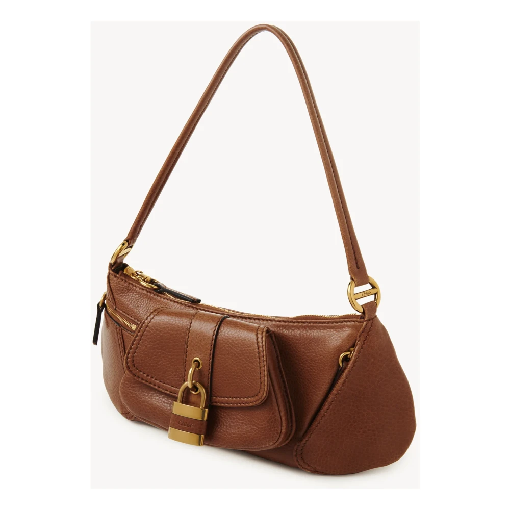 Chloé Bruin Leren Schoudertas Brown Dames