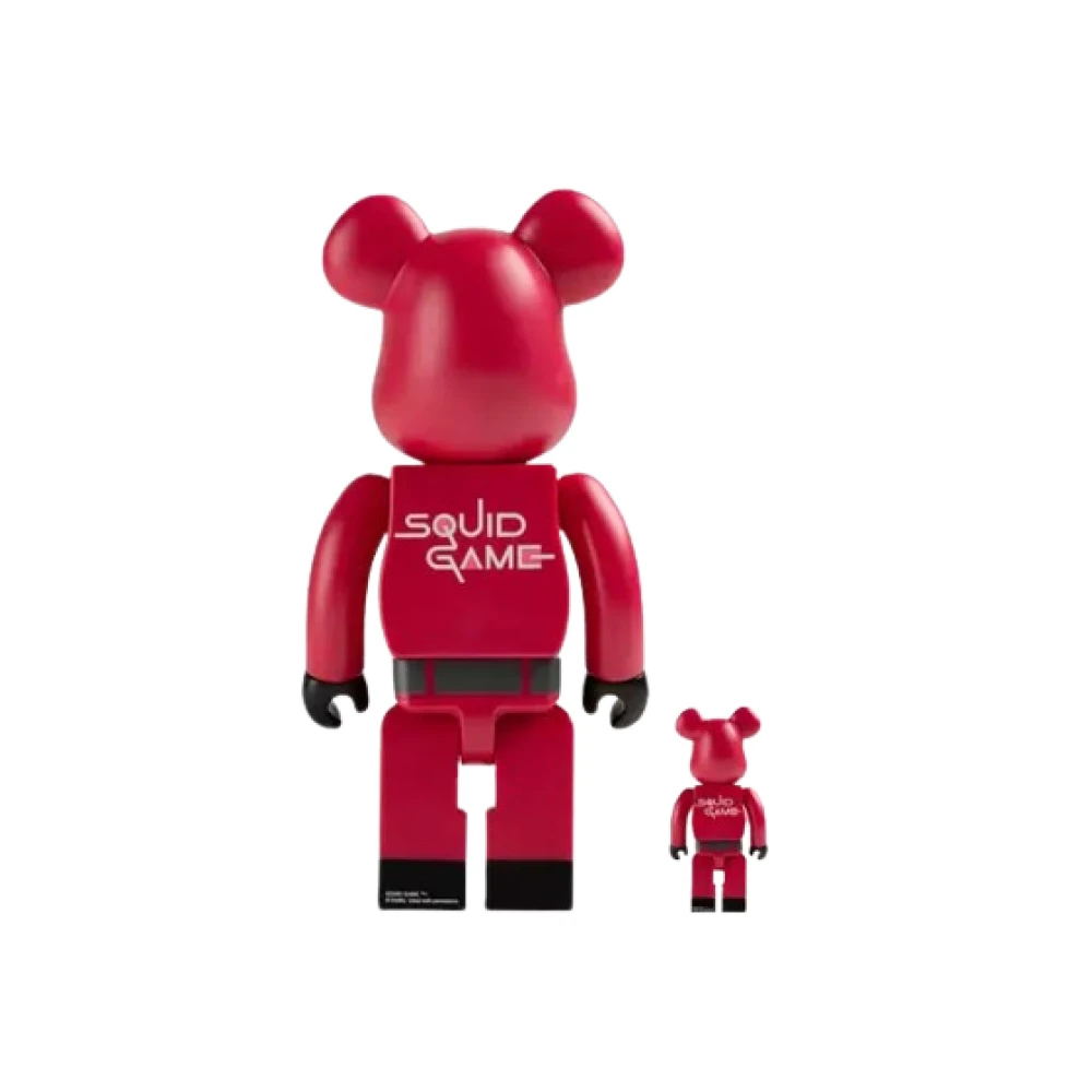 Medicom Toy Squid Game Guard Bearbrick Set Red Heren