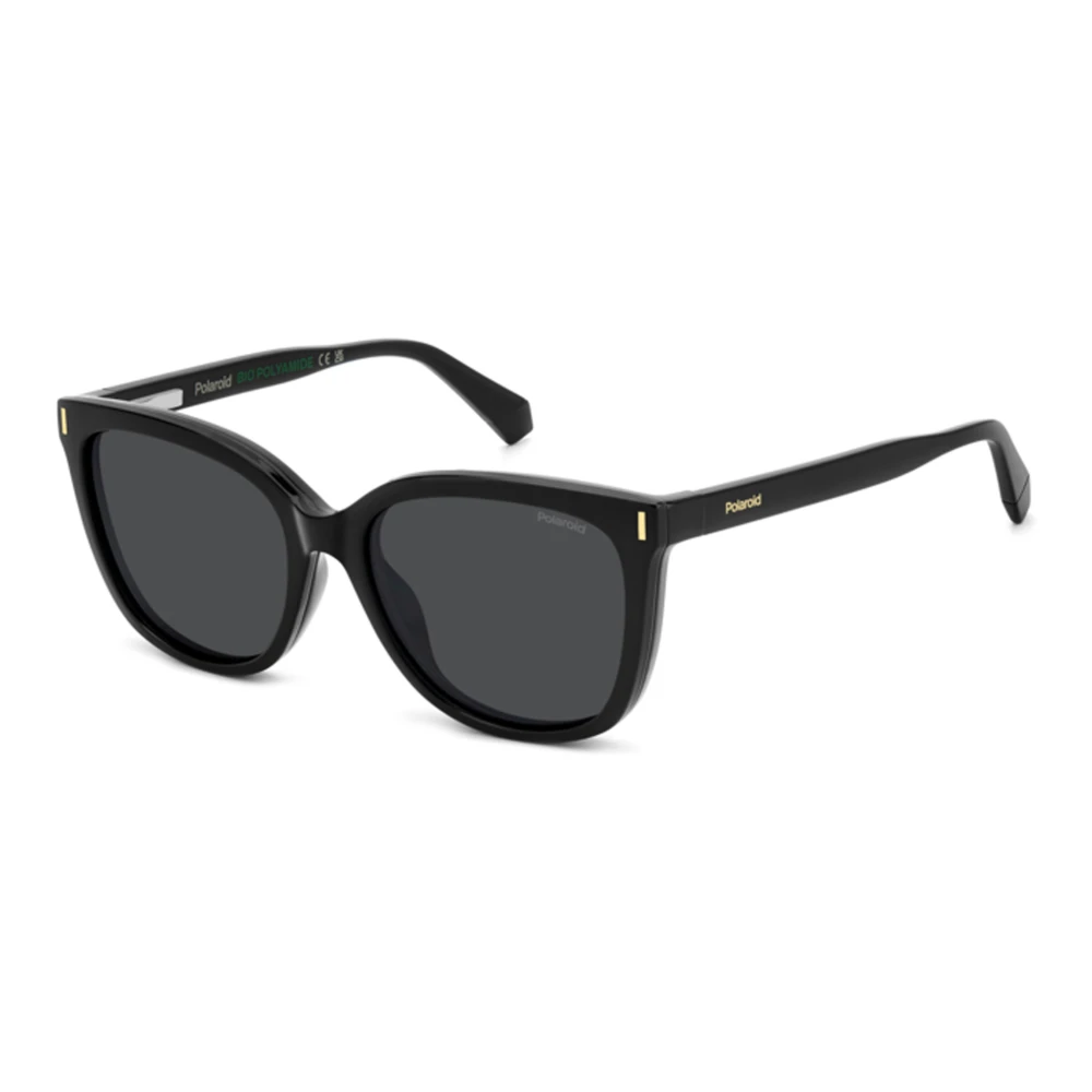 Polaroid Women's Black Sunglasses, 55 Mm, /Grey Polarized Sunglasses