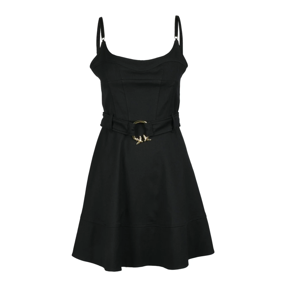 Pinko Elegante Wollen Jurk Black Dames