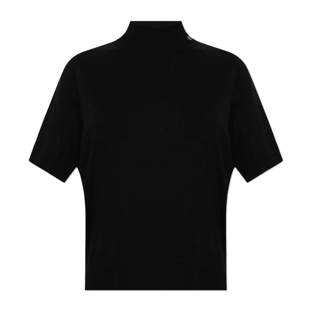 Anine Bing Turtleneck Top Black, Dam