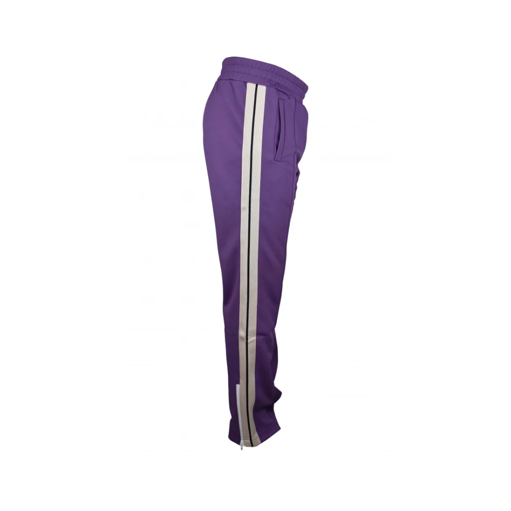 Palm Angels Trousers Purple Heren