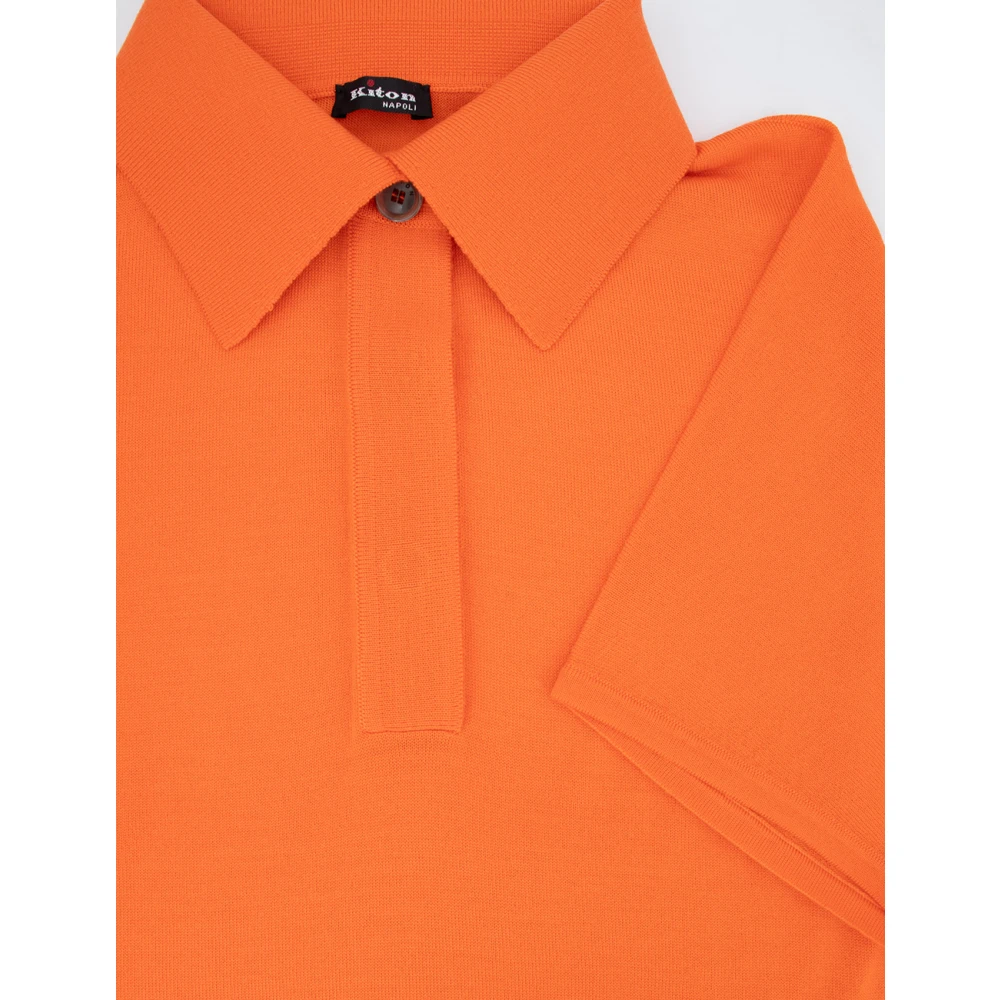 Kiton Polo Shirts Orange Dames