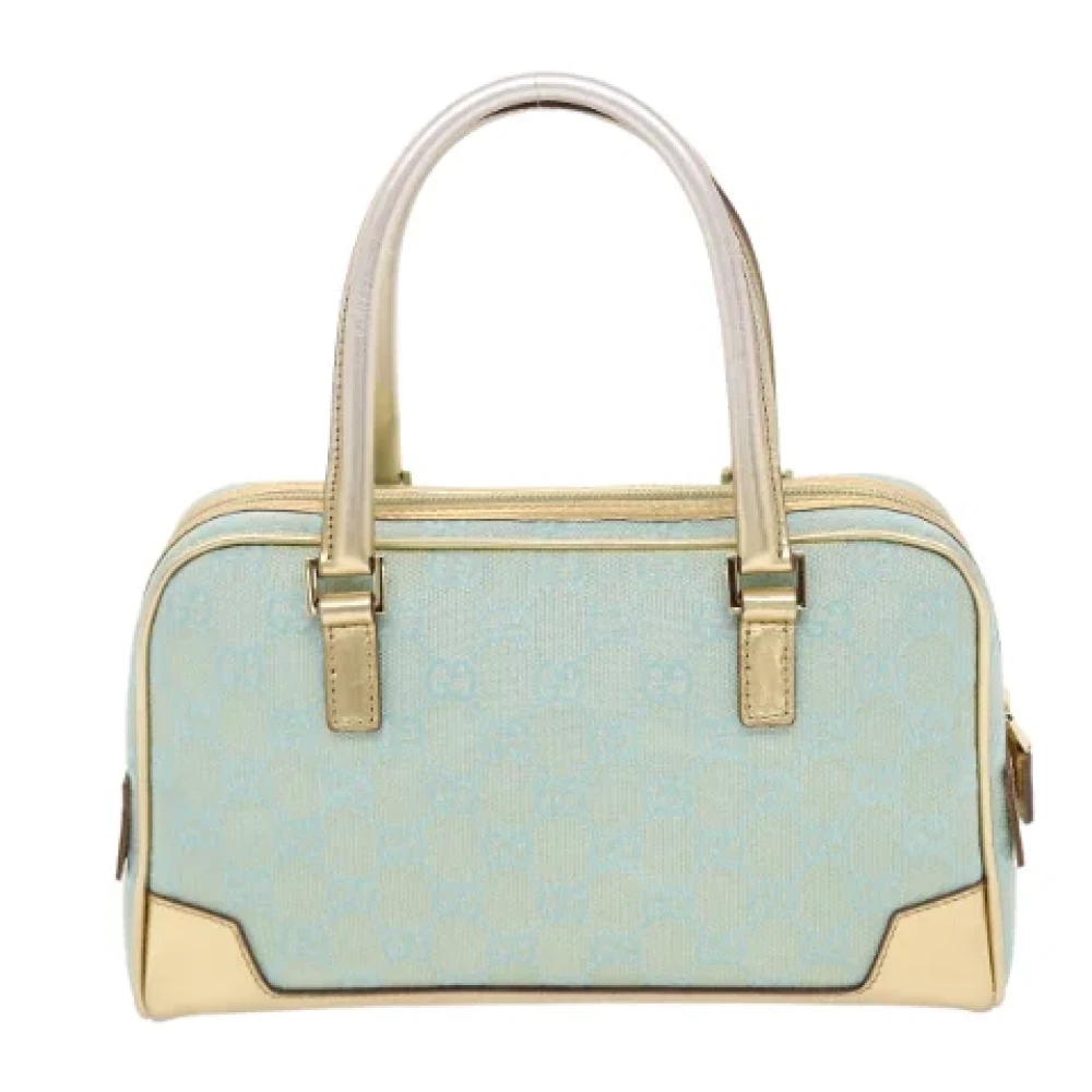 Gucci Vintage Pre-owned Leather handbags Blue Dames