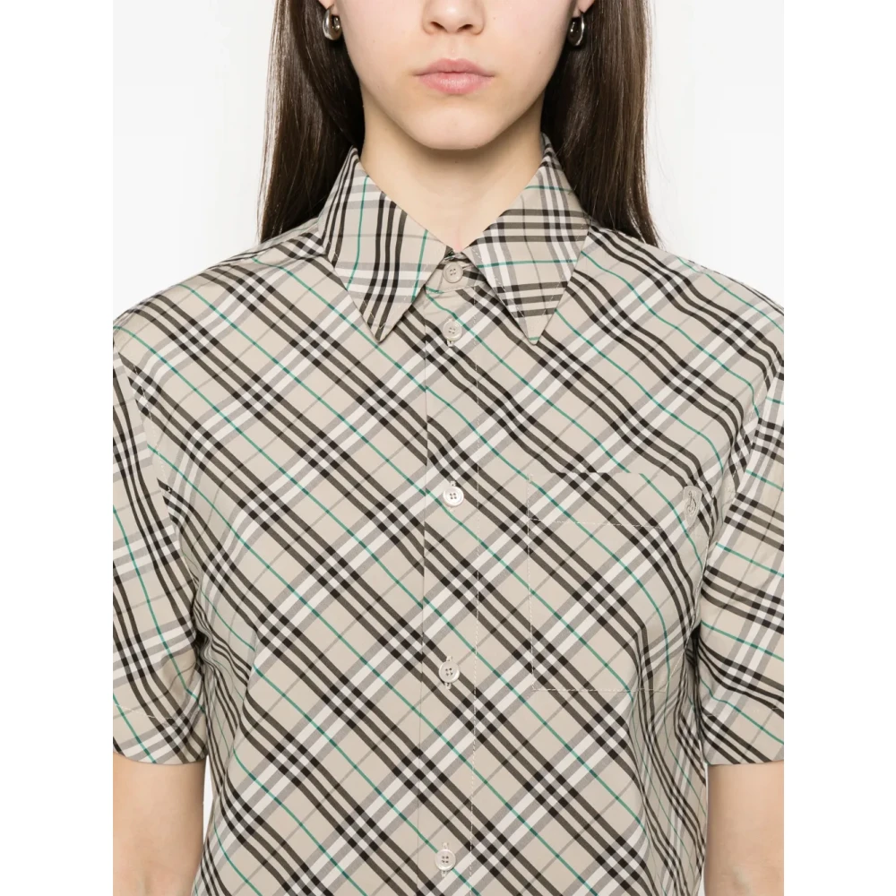Burberry Grijze Shirt met Knoopsluiting Gray Dames
