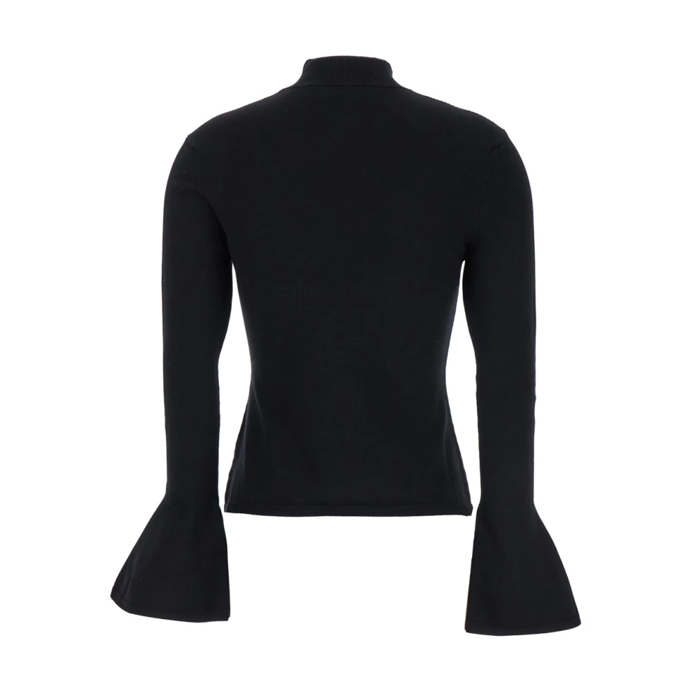 Federica Tosi Zwart Cut Out Sweater Black Dames