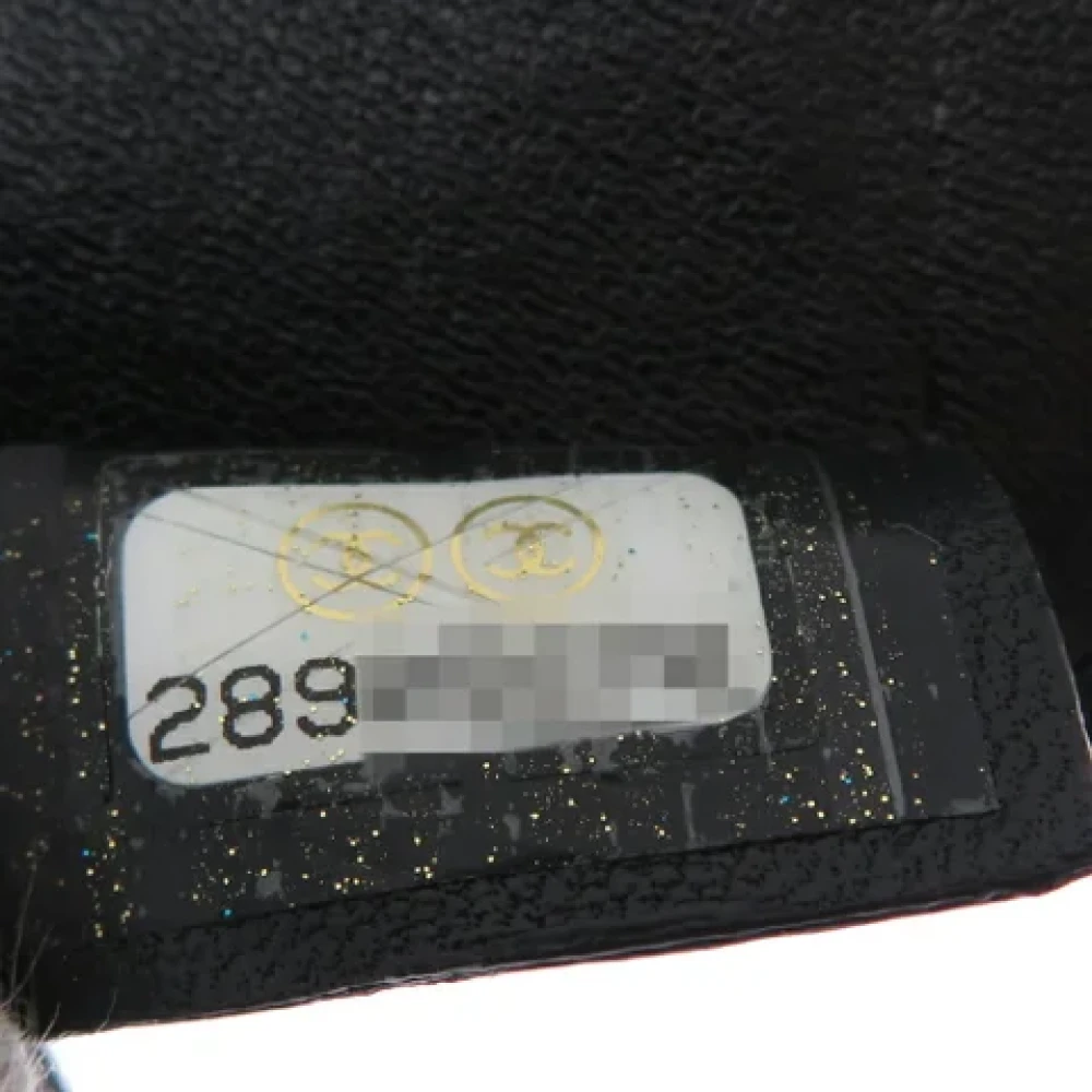 Chanel Vintage Pre-owned Leather home-office Black Dames
