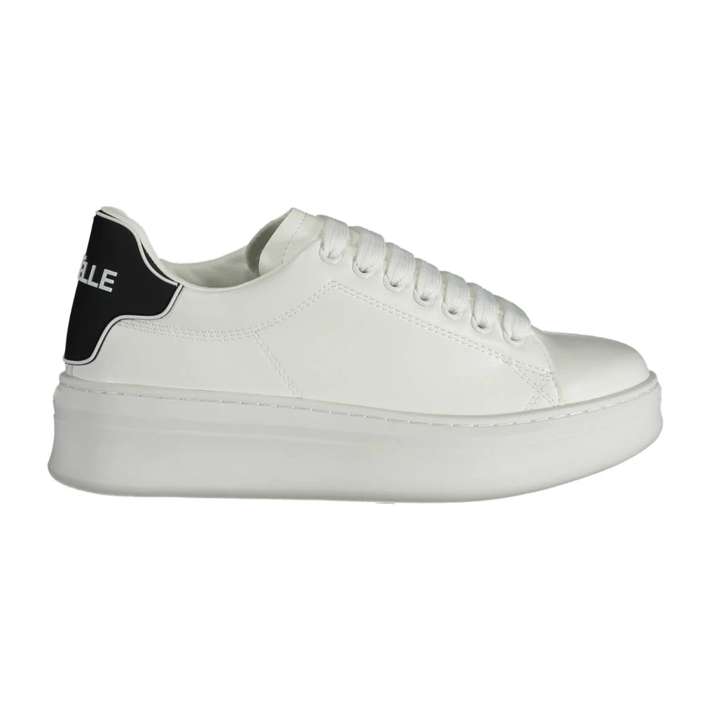 Gaëlle Paris Women's White Sporty Sneakers With Contrast Details