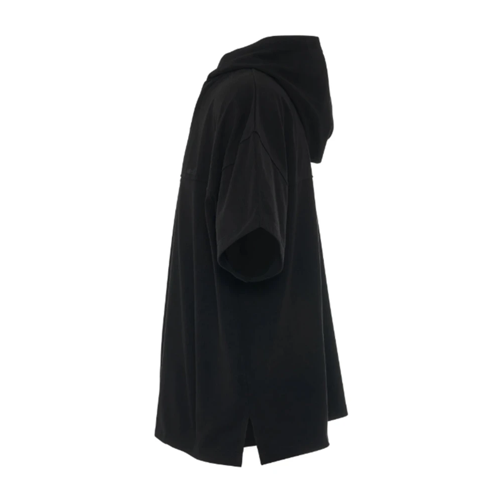 Ambush Katoenen sweatshirt met korte mouwen en capuchon Black Heren