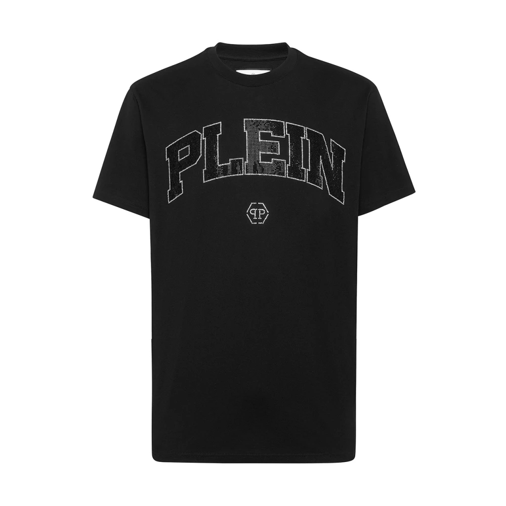 Philipp Plein Men's Black T-Shirts, M, Round Neck T-Shirt