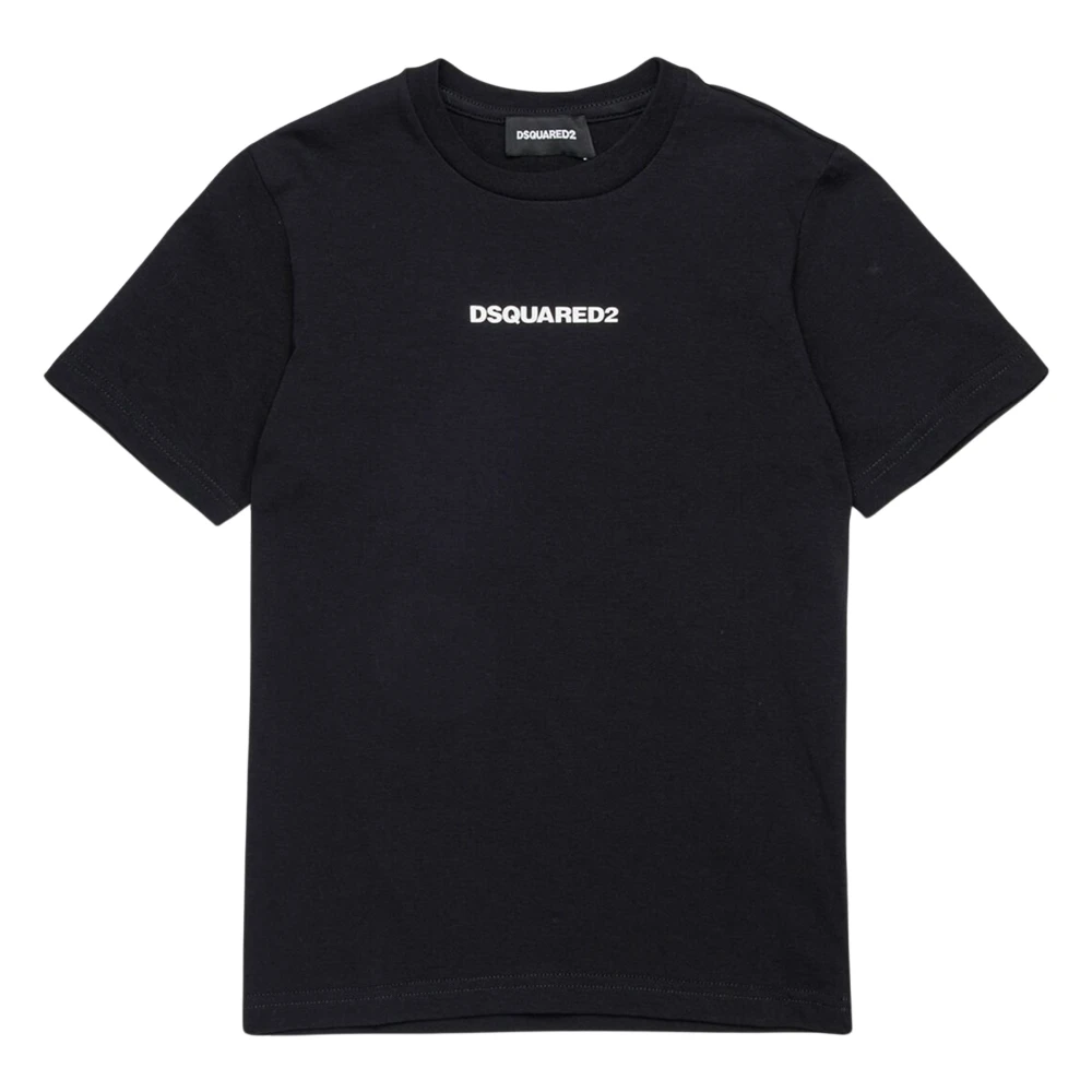Dsquared2 Unisex Kids Black Junior Logo T-Shirt - Kids Short Sleeve T-Shirts - 8 Y - Kids