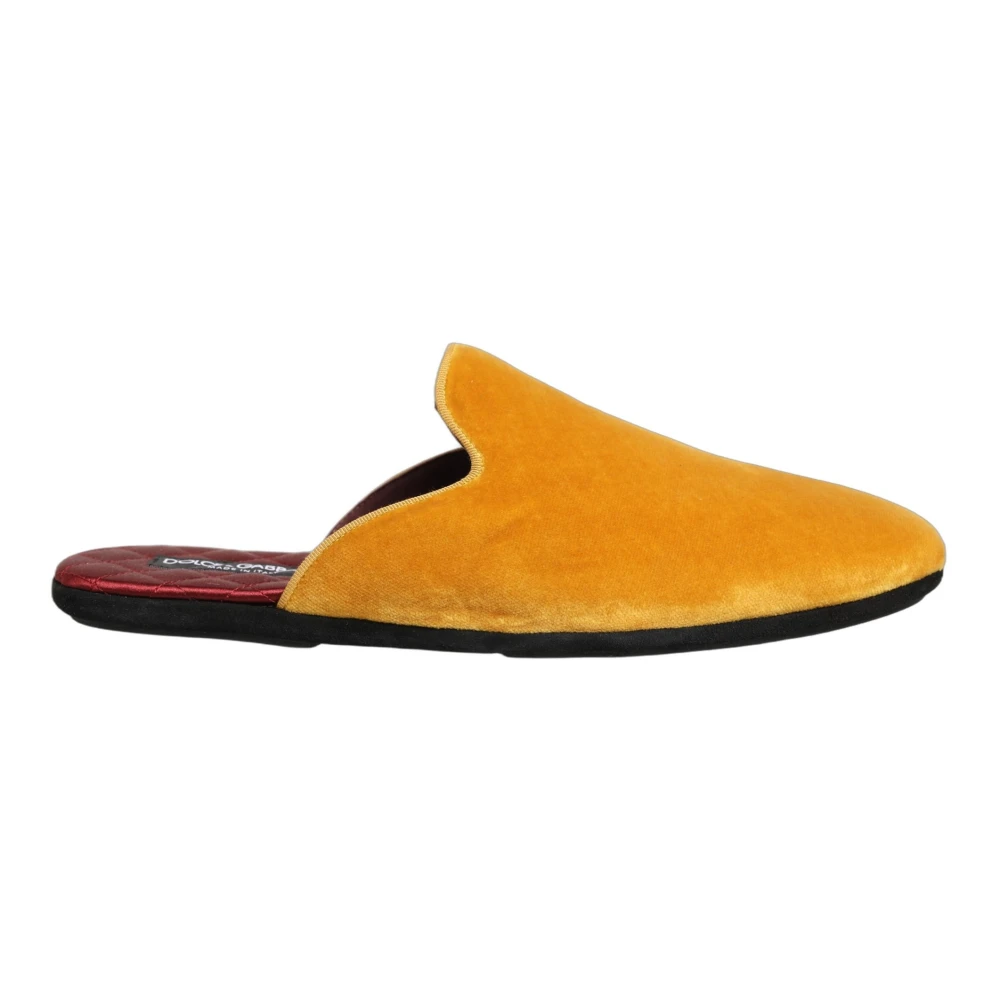 Dolce & Gabbana Men's Yellow Slides - Slippers - 10 Uk - Shoes