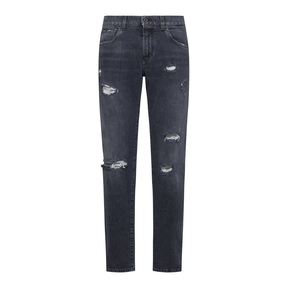 Dolce & Gabbana Herren Grau Jeans, Mgröße: