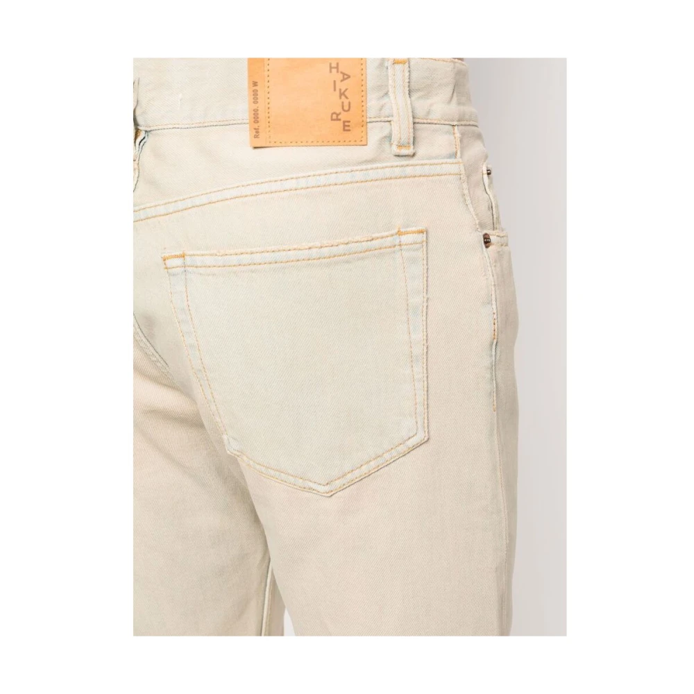 Haikure Ecru biologisch katoenen straight-leg denim jeans Beige Heren