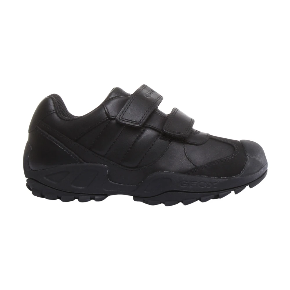 Geox Unisex Kids Black Savage Shoe With Riptape Fastening - Kids Sneakers - 27 Eu - Kids