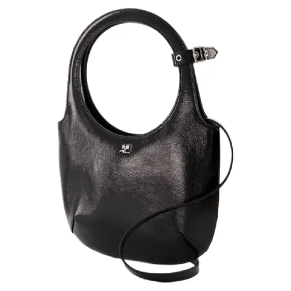 Courrèges Leather handbags Black Dames