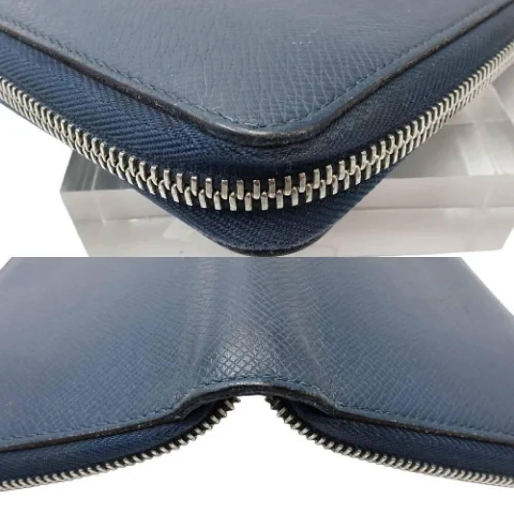 Louis Vuitton Vintage Pre-owned Leather wallets Blue Heren