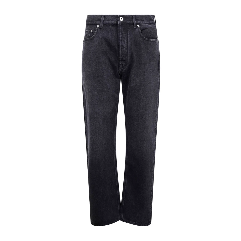 Off White Stijlvolle witte denim jeans Black Heren