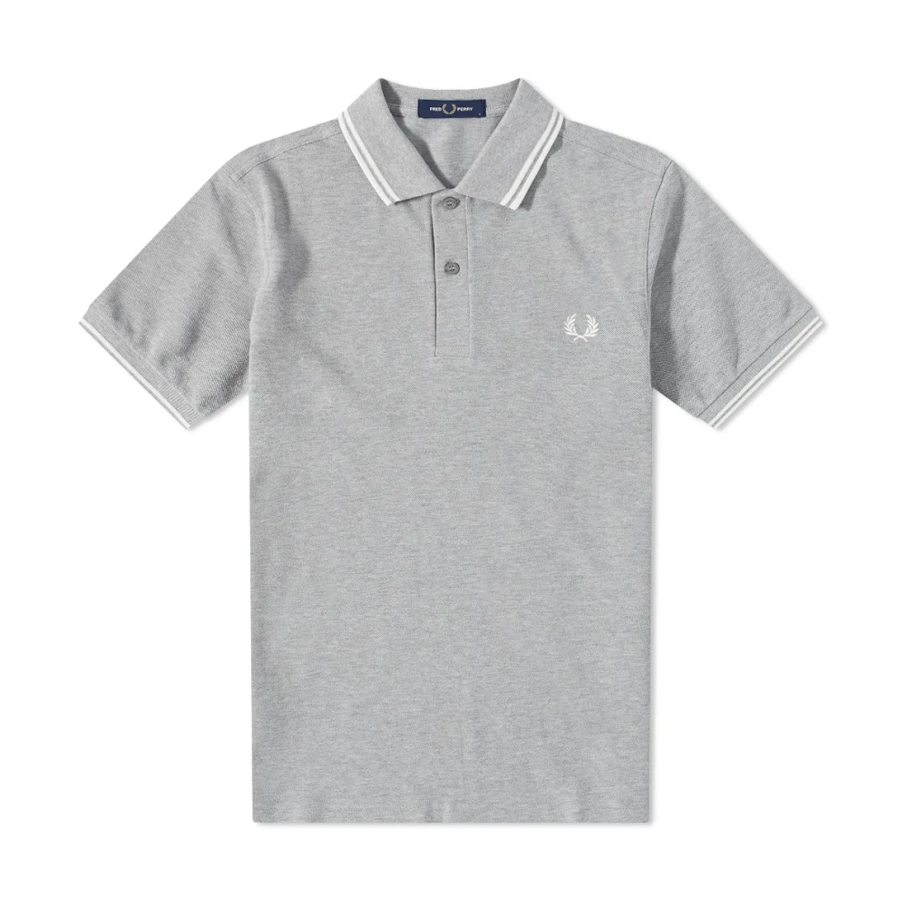 Fred Perry Moderne Twin Tipped Polo Gray Heren