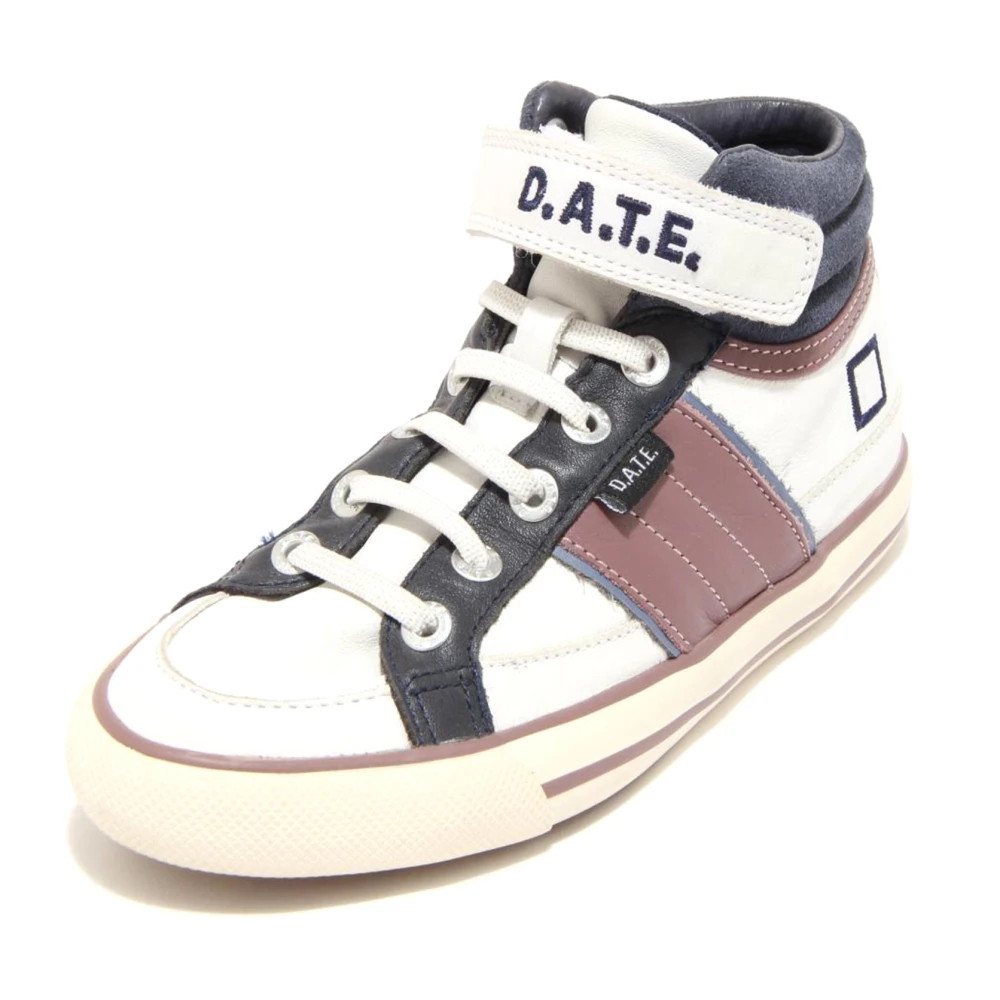 D.a.t.e. Boys Multicolor Sneakers,, Vintage Junior High Top Trainers Size 32 Eu