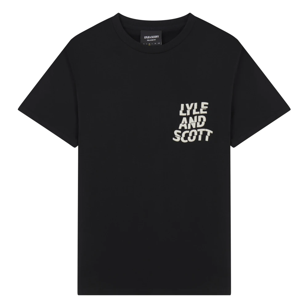 Lyle & Scott Ripple Logo T-Shirt Black Heren