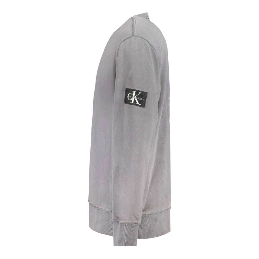 Calvin Klein Grijze Sweater met Logo Gray Heren