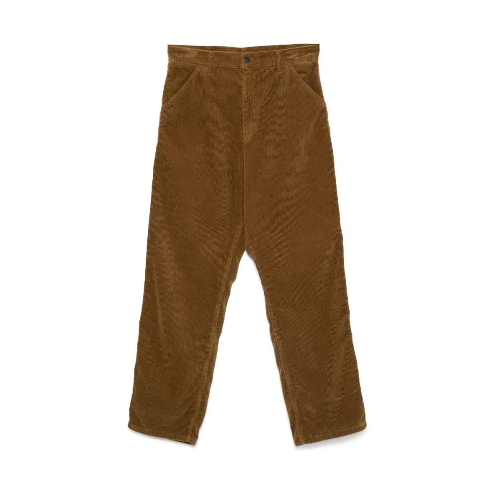 Carhartt WIP Karamel Corduroy Wijde Pijp Broek Brown Heren