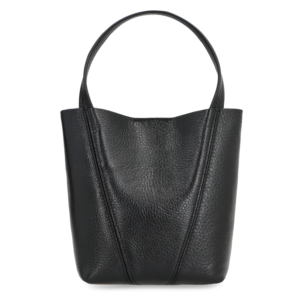 Chloé Piccola Leren Tote met Afneembare Bedel Black Dames