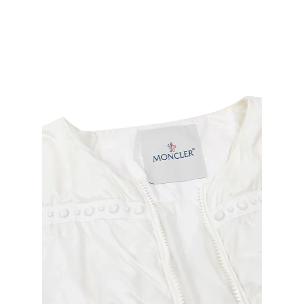 Moncler Pre-owned Polyester outerwear White Dames