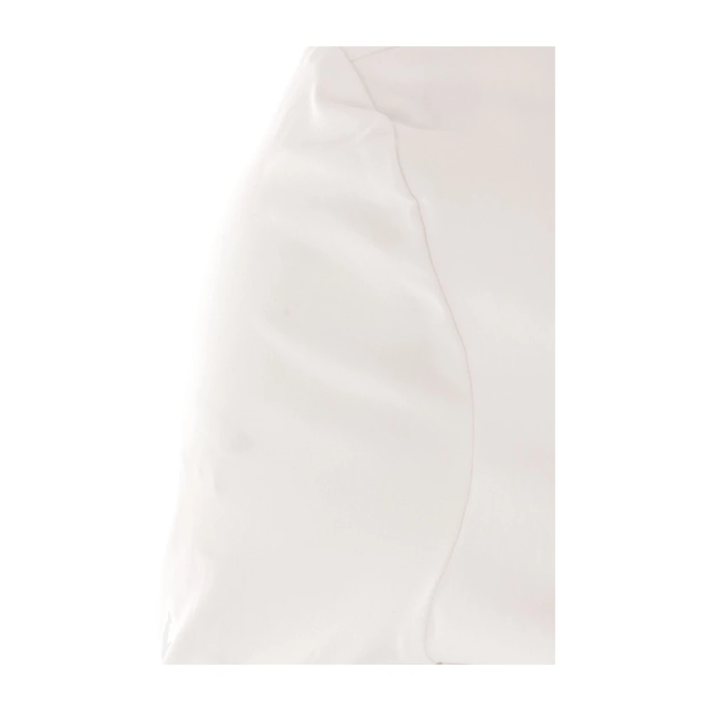 Christopher Esber Witte Cropped Top met Voorste Knoop White Dames