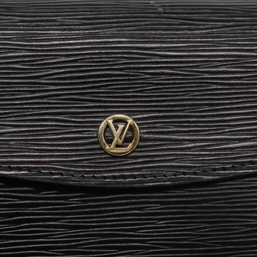 Louis Vuitton Vintage Pre-owned Leather clutches Black Dames