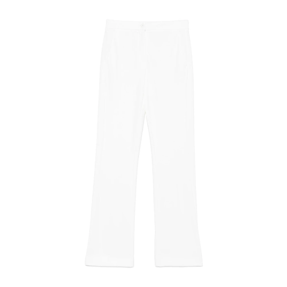 Pinko Witte Broek met Verborgen Sluiting White Dames