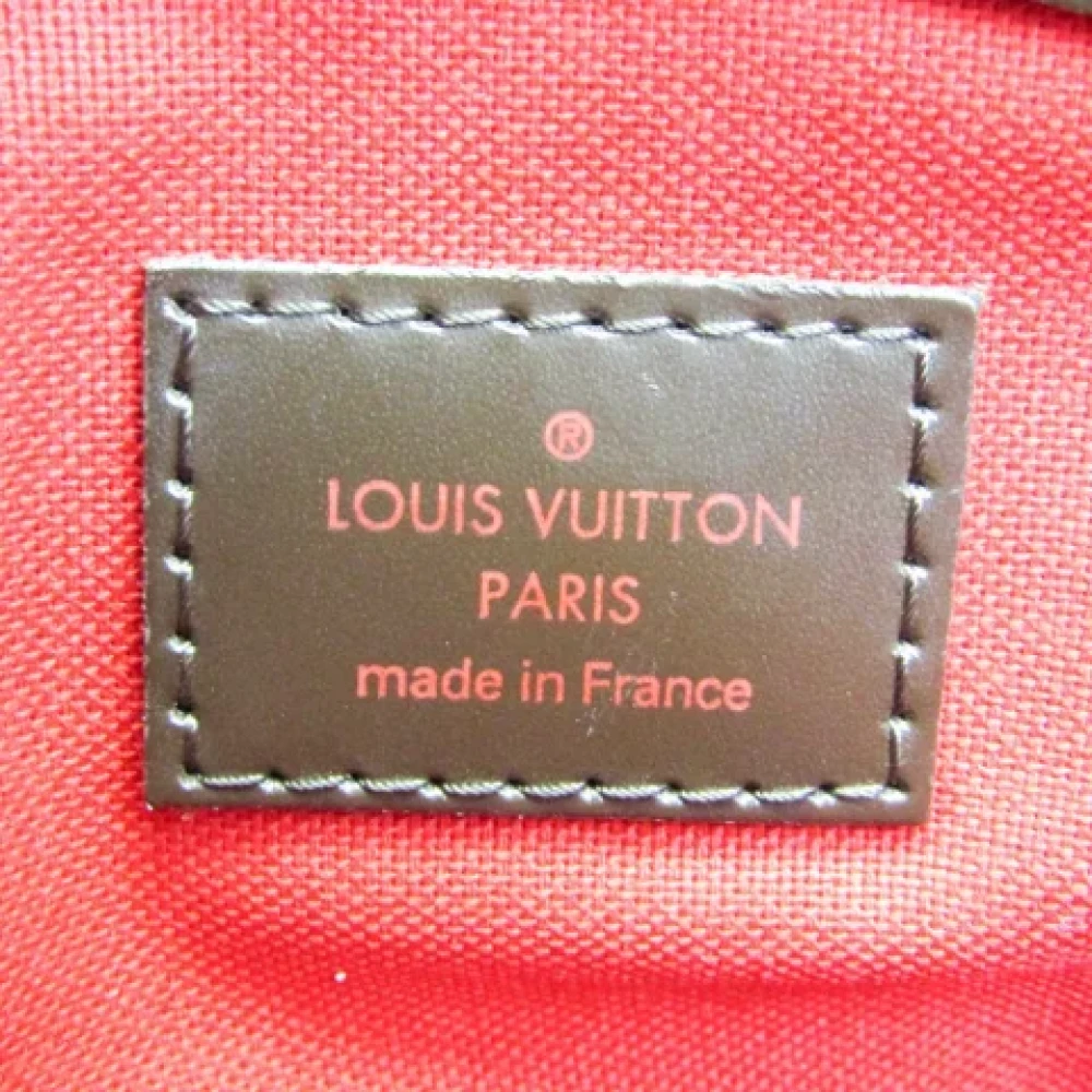 Louis Vuitton Vintage Tweedehands Bruin Canvas Louis Vuitton Schoudertassen Brown Dames