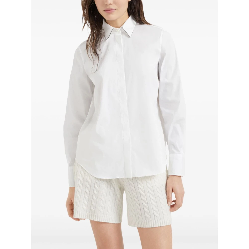 BRUNELLO CUCINELLI Wit Overhemd voor Mannen White Dames
