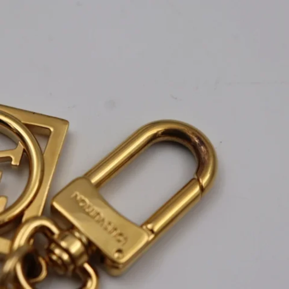 Louis Vuitton Vintage Pre-owned Leather key-holders Yellow Dames