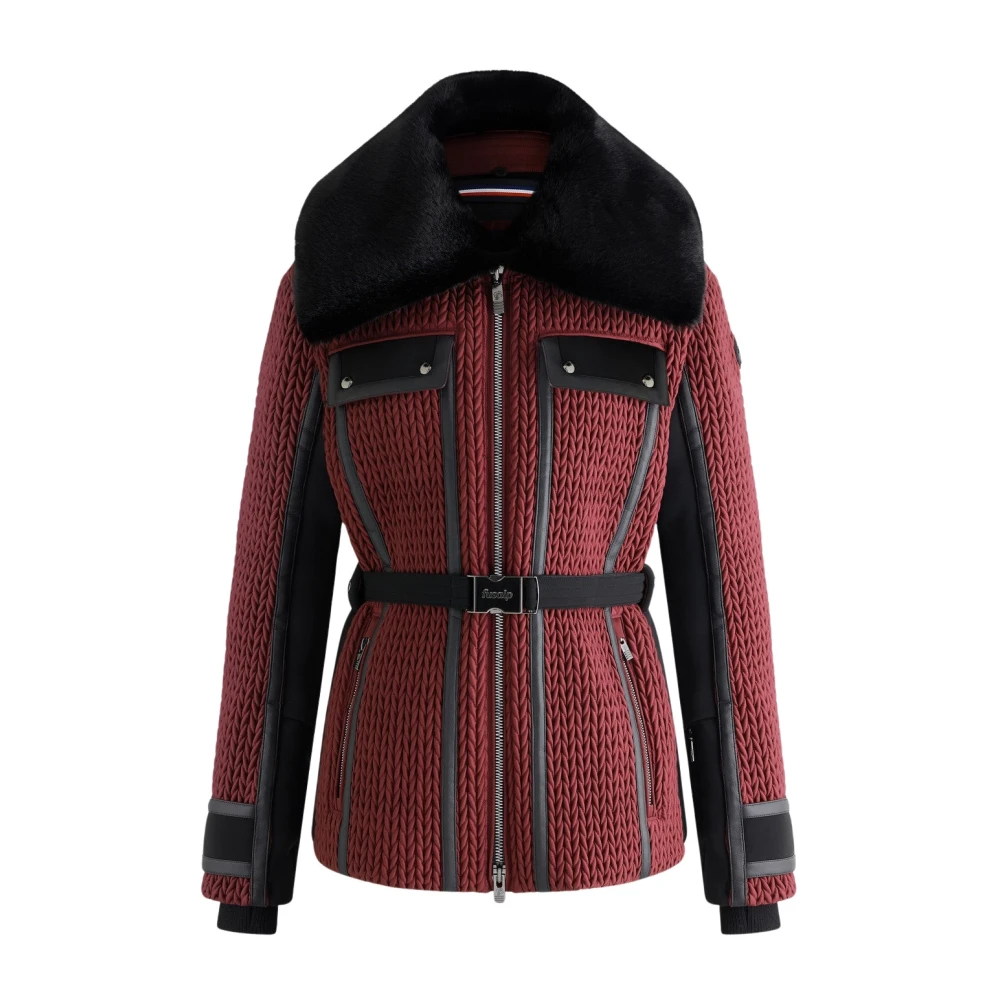 Fusalp Kvinno Röd Jackor Dam, Xl, Polyester, Alixa Skidjacka