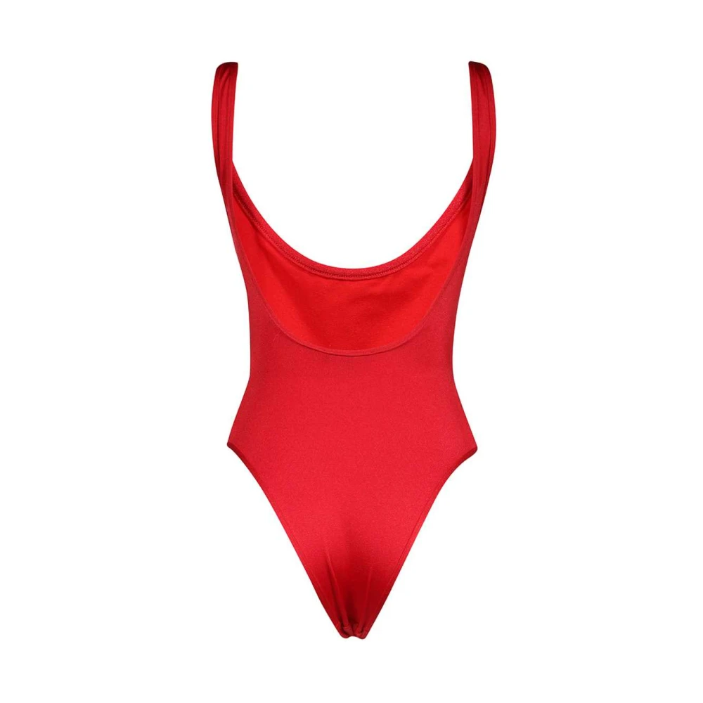 Balmain Badpak met Logo Print Red Dames