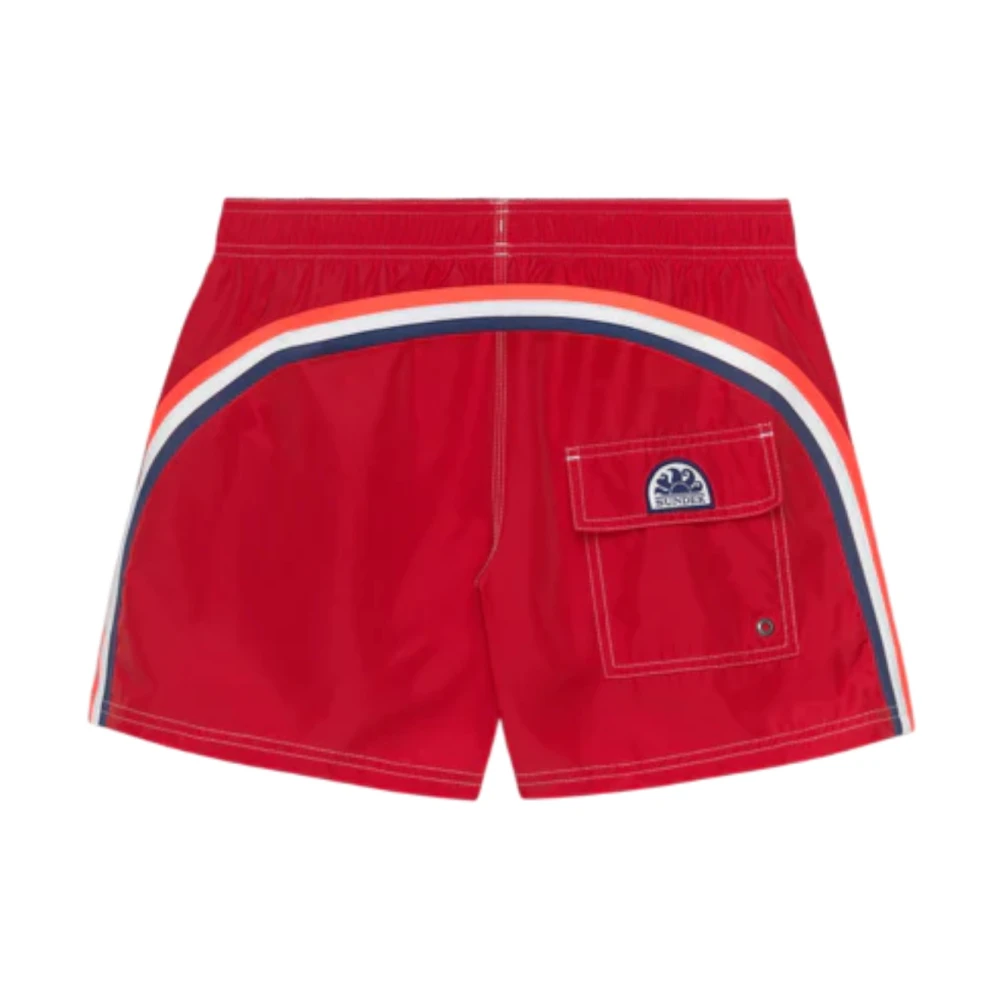 Sundek Men's Red Light Poly Swim Shorts - Beachwear - Xl - Swimwear