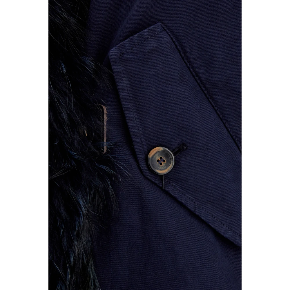 bazar deluxe Stijlvolle Bontjassen voor Vrouwen Blue Dames