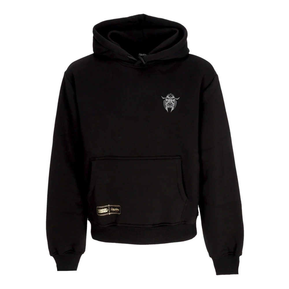 Dolly Noire Zwarte hoodie met voorvak Black Heren