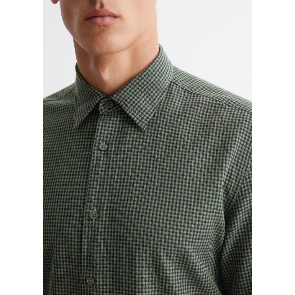 Marc O'Polo Vichy shirt regular Blue Heren