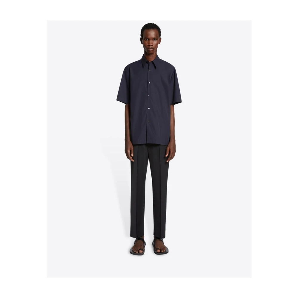 Dries Van Noten Zwarte Wol Pantalon Black Heren
