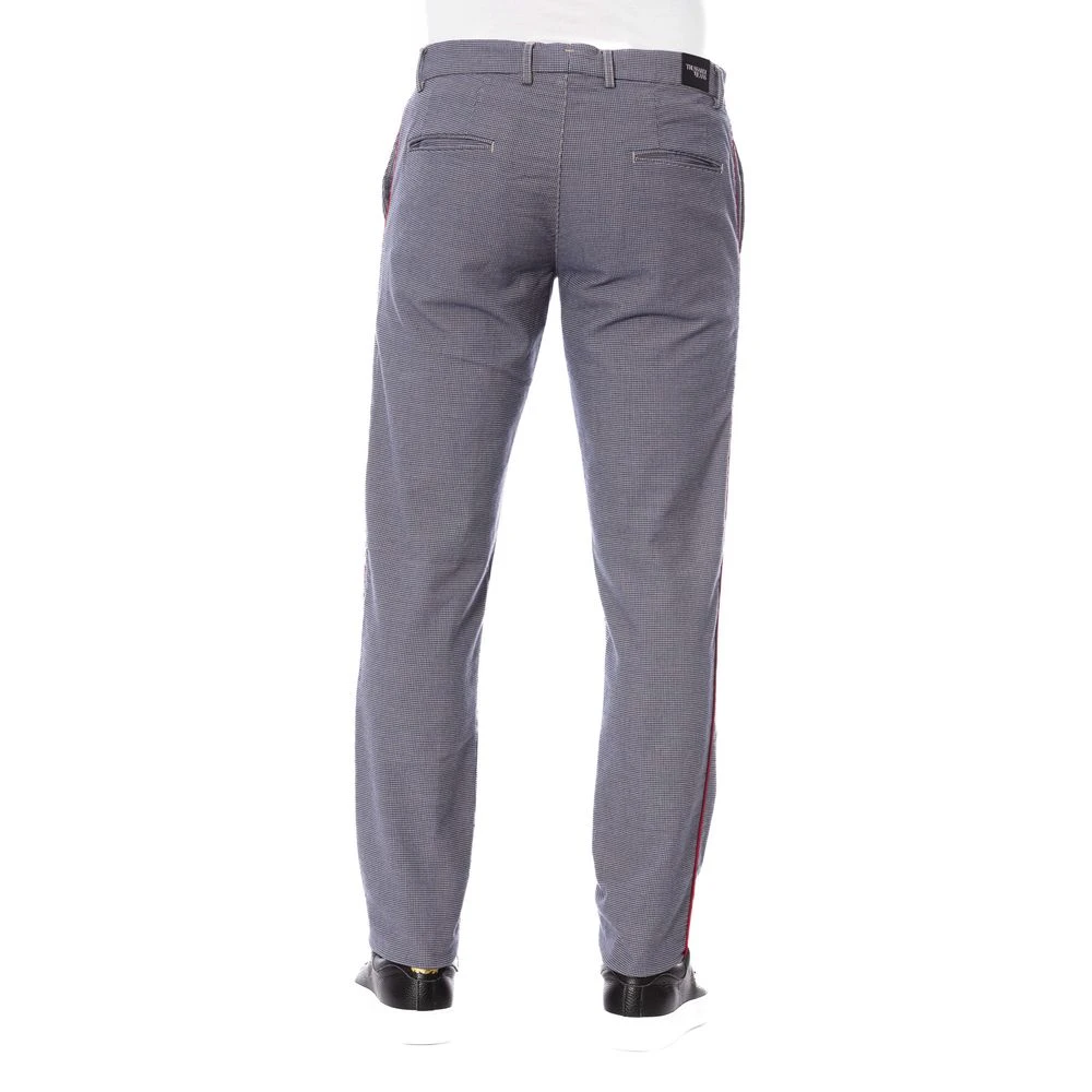 Trussardi Blauwe Elegante Broek met Zakken Blue Heren